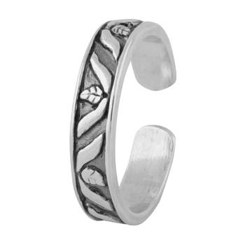 Antique Finish Silver Toe Ring-TR316 3