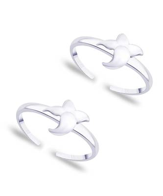 Charm Zircon Silver Toe Ring-TR340 1
