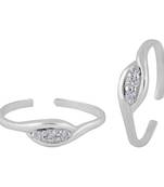 Drama Silver Toe Ring-TR360