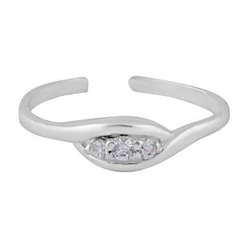 Drama Silver Toe Ring-TR360 2