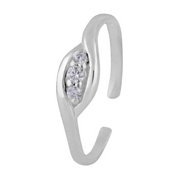 Drama Silver Toe Ring-TR360 3