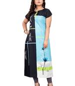 Multicolor Printed Crepe Kurti