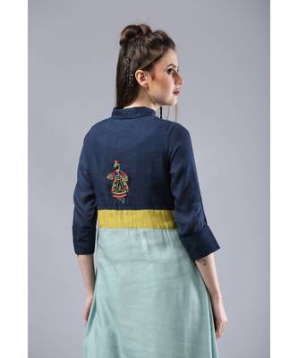 blue cotton hand EMBROIDERY 3