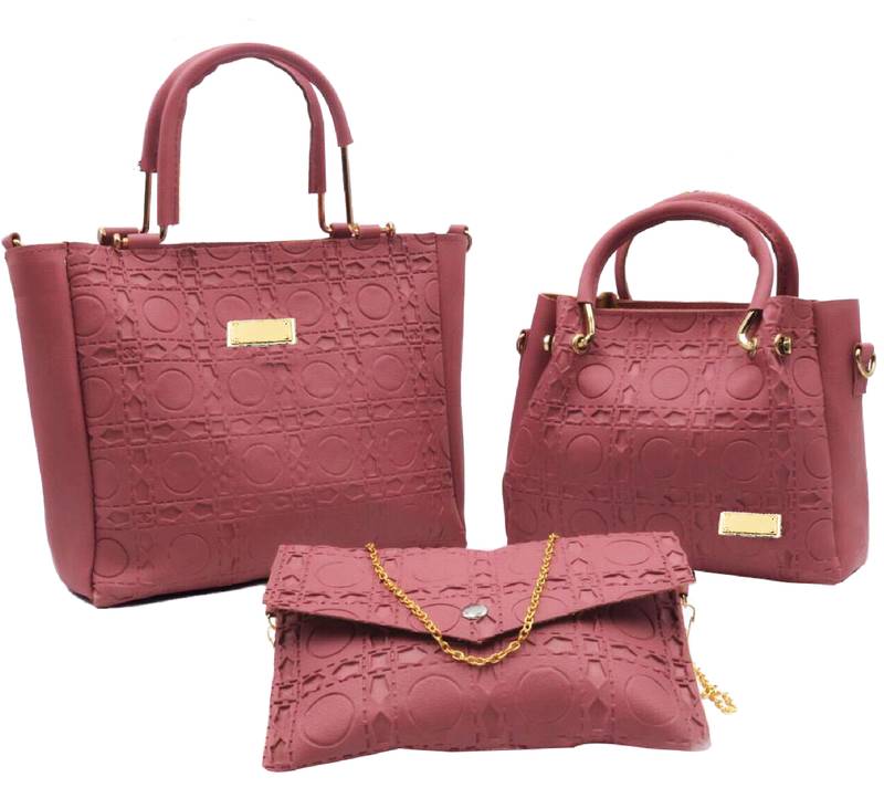 BFC-Stylish Top handel Three Bag Combo Set For Woman(3 bag set)