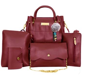 BFC-Stylish Top handel Five Bag Combo Set For Woman(5bag set) 1