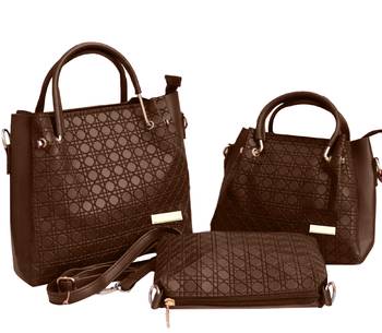 BFC-Stylish Top handel Three Bag Combo Set For Woman(3 bag set) 1