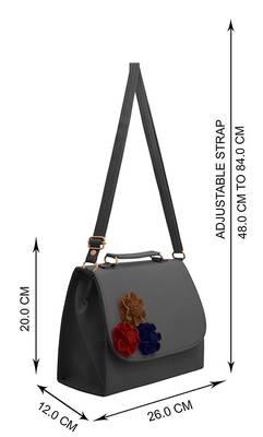 Women's Handbag, Sling Bag with Adjustable Strap for Ladies and Girls.(Nevi Blue) 3