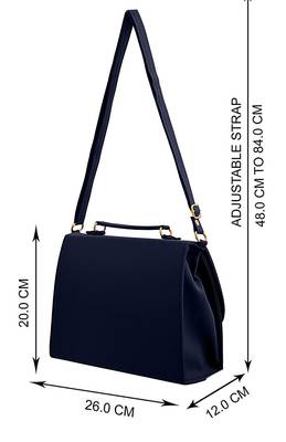 Women's Handbag, Sling Bag with Adjustable Strap for Ladies and Girls.(Nevi Blue) 2