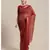 Red Floral Printed Cotton Silk Saree With Blouse