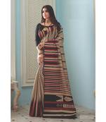 Brown Woven  Cotton Silk Saree With Blouse
