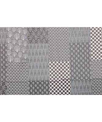 Grey Printed Cotton Double Bedsheets With Pillow Cover 2