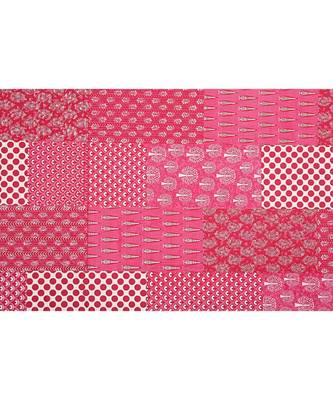 Red Printed Cotton Double Bedsheets With Pillow Cover 2