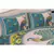 Blue Printed Cotton Double Bedsheets With Pillow Cover