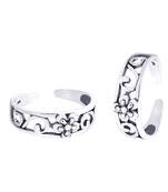 Pleasant Flower & Cutwork Toe Ring-TR369