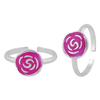 Tantalizing Enamel Toe Ring-TR393 1
