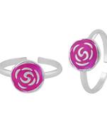 Tantalizing Enamel Toe Ring-TR393