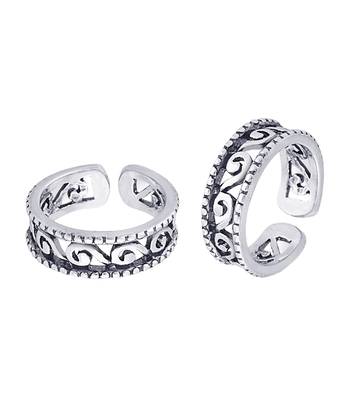 Enthralling Cutwork Toe Ring-TR411 1