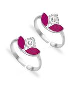 Enticing Leaf Silver Toe Ring-TR425