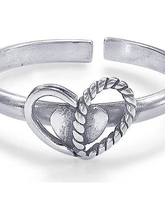 Crazy Silver Toe Ring-TR426 2