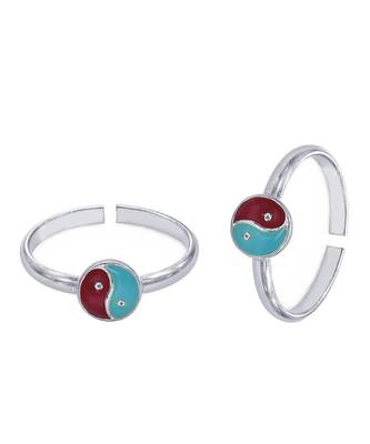 The Swirl Silver Toe Ring-TR427 1