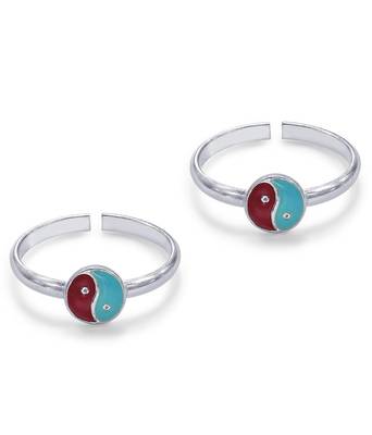 The Swirl Silver Toe Ring-TR427 2