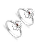 Pushp Sterling Silver Toe Ring-TR434