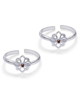 Pushp Sterling Silver Toe Ring-TR434 2