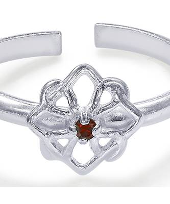 Pushp Sterling Silver Toe Ring-TR434 3