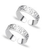 Antique Oxidised Silver Toe Ring-TR463