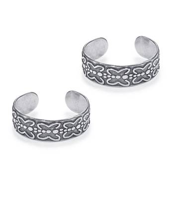 Butterfly Silver Toe Ring- TR464 1