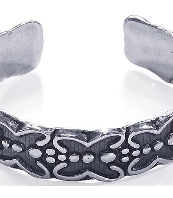 Tiny Butterfly Silver Toe Rings-TR465 3