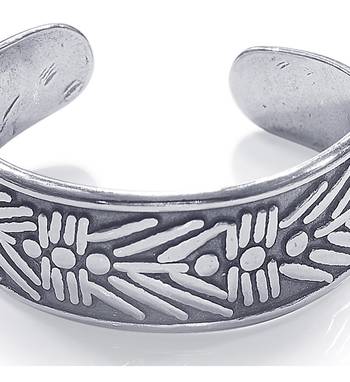 Oxidised Silver Toe Ring-TR468 2