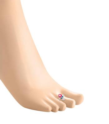 Pear Drop Silver Toe Ring-TR470 2