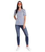 Sky-blue plain georgette kurtas-and-kurtis