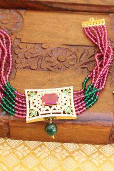 Multicolor agate necklaces