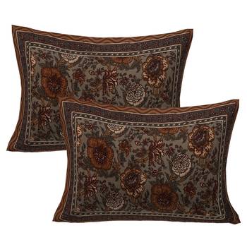 Grush 100% Cotton Jaipuri Print Queen Size Bedsheet With 2 Pillow Covers 2
