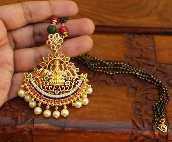 Multicolor agate mangalsutra 1