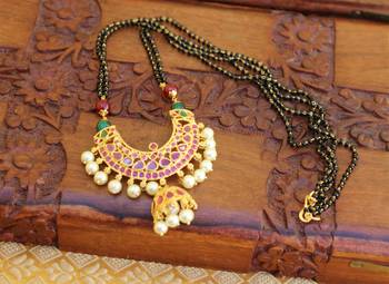 Multicolor agate mangalsutra 1