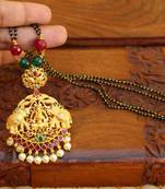 Multicolor agate mangalsutra