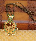 Multicolor agate mangalsutra