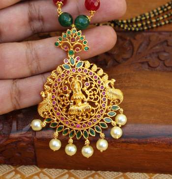 Multicolor agate mangalsutra 2