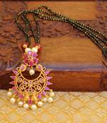 Multicolor agate mangalsutra