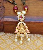 Multicolor agate mangalsutra