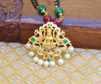 Multicolor agate mangalsutra 1