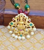 Multicolor agate mangalsutra