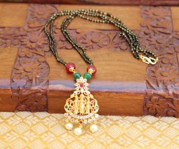 Multicolor agate mangalsutra 1