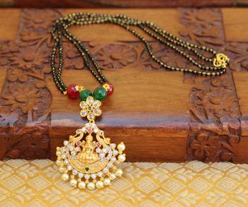 Multicolor agate mangalsutra 1