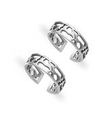 Classic Cutwork Silver Toe Rings-TR473