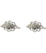 Stone Studded Silver Toe Ring-TOER002