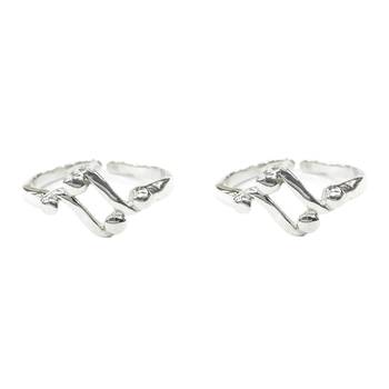 Style Plain Silver Toe Ring-TOER038 1